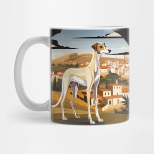 Galgo Espanol Greyhound Spanish Village Landspace Mug